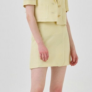 라인어디션 여성용 지니스 미니 겹트임 스커트