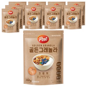 포스트 골든 그래놀라 크런치 시리얼, 360g, 10세트