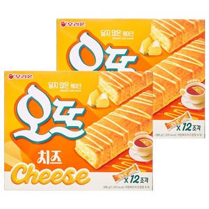 오리온 진한 디저트 케익 오뜨 치즈, 288g, 2개