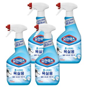 유한락스 욕실청소용 세정제, 600ml, 4개