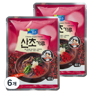 청은 산초가루, 40g, 6개