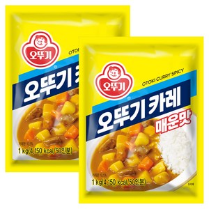 오뚜기 카레 매운맛, 1kg, 2개