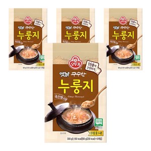 오뚜기 옛날 구수한 누룽지, 300g, 4개