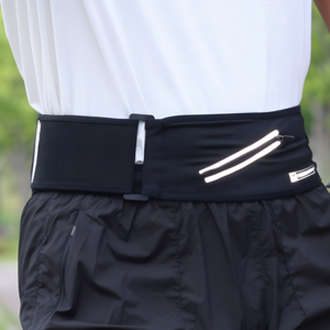 유에서무 벨크로 러닝벨트, L, 블랙, 1개