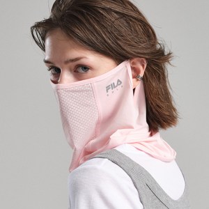 휠라골프 UV 차단 메쉬 쿨 마스크, FREE, 라이트 핑크, 1개