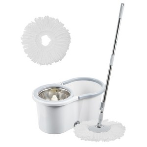 코멧 물걸레 청소기 세척 탈수통 + 밀대봉 + 극세사 걸레 2개입