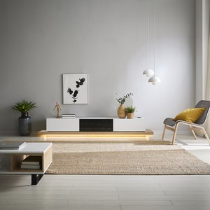 지벤가구 노르마니 LED 거실장 FL 방문설치