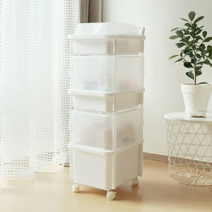 스마일 기저귀정리함 혼합형 직사각 3단, 화이트, 33 x 41 x ..., 1개