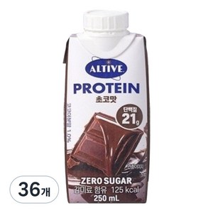 얼티브 프로틴 초코맛, 250ml, 36개