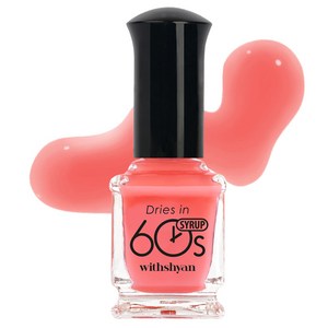 위드샨 60초 건조 매니큐어, M007자몽시럽, 9ml, 1개