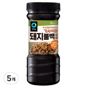 청정원 기사식당 돼지불백양념, 840g, 5개