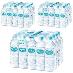 백산수 유라벨, 500ml, 60개