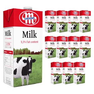 믈레코비타 3.5% 멸균우유, 1L, 12개