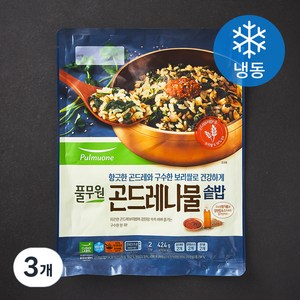 풀무원 곤드레나물 솥밥 200g x 2개 + 소스 12g x 2개 (냉동), 424g, 3개
