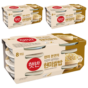 햇반 현미쌀밥, 210g, 24개