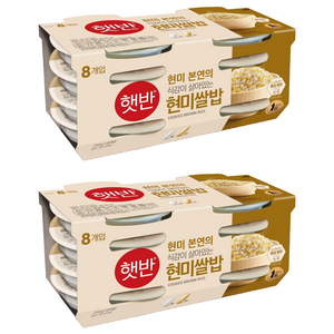 햇반 현미쌀밥, 210g, 16개