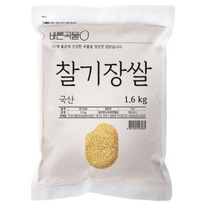 바른곡물 국산 찰기장쌀, 1.6kg, 1개