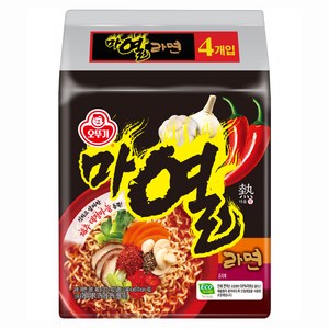오뚜기 마열라면 120g, 4개
