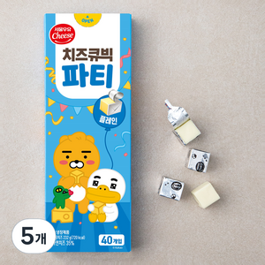 치즈큐빅 파티 플레인 40입, 232g, 5개