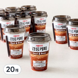 강릉커피 서울우유 듀얼브루 아인슈페너, 250ml, 20개