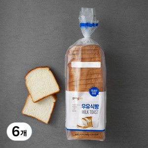 곰곰 우유식빵, 660g, 6개