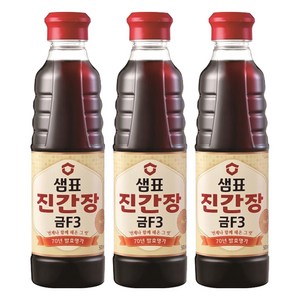 샘표 진간장 금F3, 500ml, 3개