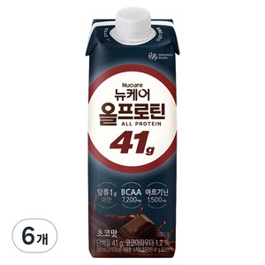뉴케어 올프로틴 41g 초코맛, 350ml, 6개