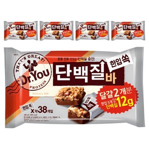 닥터유 한입쏙 단백질바, 380g, 5개