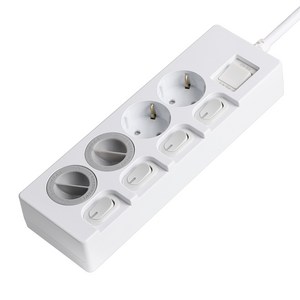 스윗홈 국내생산 과부하차단 개별스위치 절전 멀티탭 4구+안전커버 2p