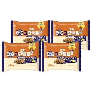 롯데웰푸드 이지프로틴 크리스피 미니 고단백질바, 160g, 4개