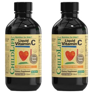 차일드라이프 액상 비타민 C 오렌지맛, 118ml, 2개