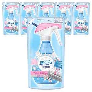 페브리즈 섬유탈취제 은은한 꽃향 리필, 320ml, 6개
