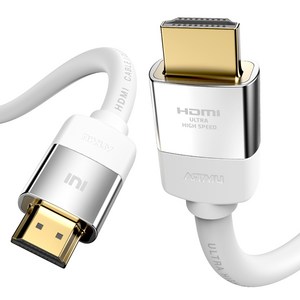 아트뮤 ULTRA HIGH SPEED HDMI 2.1 인증 케이블 NOBLE 화이트 5m 1개