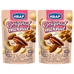 바프 오리지널 믹스넛, 190g, 2개