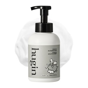 허긴 유아용 모이스처 아토 약산성 올인원 대용량 버블워시 거품형 무향, 500ml, 1개