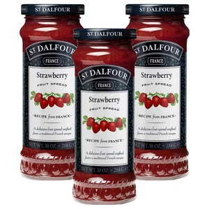 샹달프 딸기잼, 284g, 3개