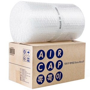테포르 국내산 두꺼운 뽁뽁이 에어캡, 33cm x 10m, 1개