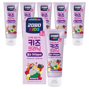 2080 키즈알파크리닉 2스텝 치약, 80g, 6개
