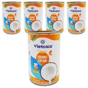 비엣코코 코코넛크림, 400ml, 5개