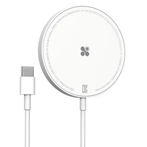 스피디 아이폰 맥세이프 15W 고속 무선 충전기 1.5m, 화이트, 1개