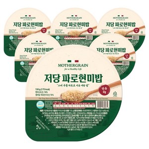 뉴프라이스 마더그레인 저당 파로현미밥, 130g, 6개