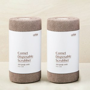 코멧 일회용 수세미, 브라운, 80개입, 2개
