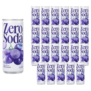 클룹 제로소다 포도, 250ml, 24개