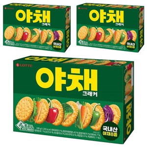 롯데웰푸드 야채 크래커, 249g, 3개