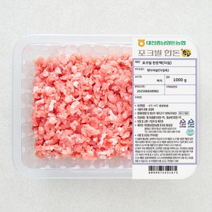 농협 포크빌 한돈 뒷다리살 다짐육, 1000g, 1개