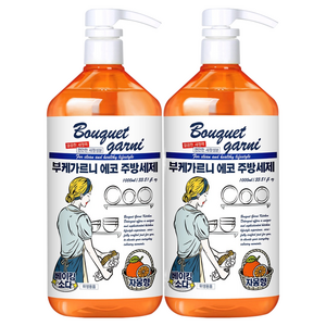 부케가르니 에코 주방세제 자몽향, 1L, 2개