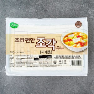 맑은물에 조각 찌개두부, 3kg, 1개