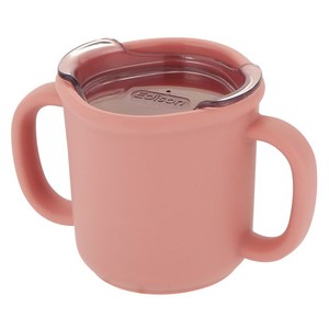 에디슨 국산 프리미엄 실리콘 트레이닝 컵, 핑크, 200ml, 1개