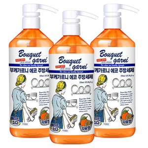 부케가르니 에코 주방세제 자몽향, 750ml, 3개