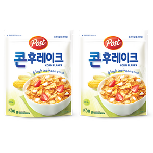 포스트 콘후레이크 시리얼, 500g, 2개